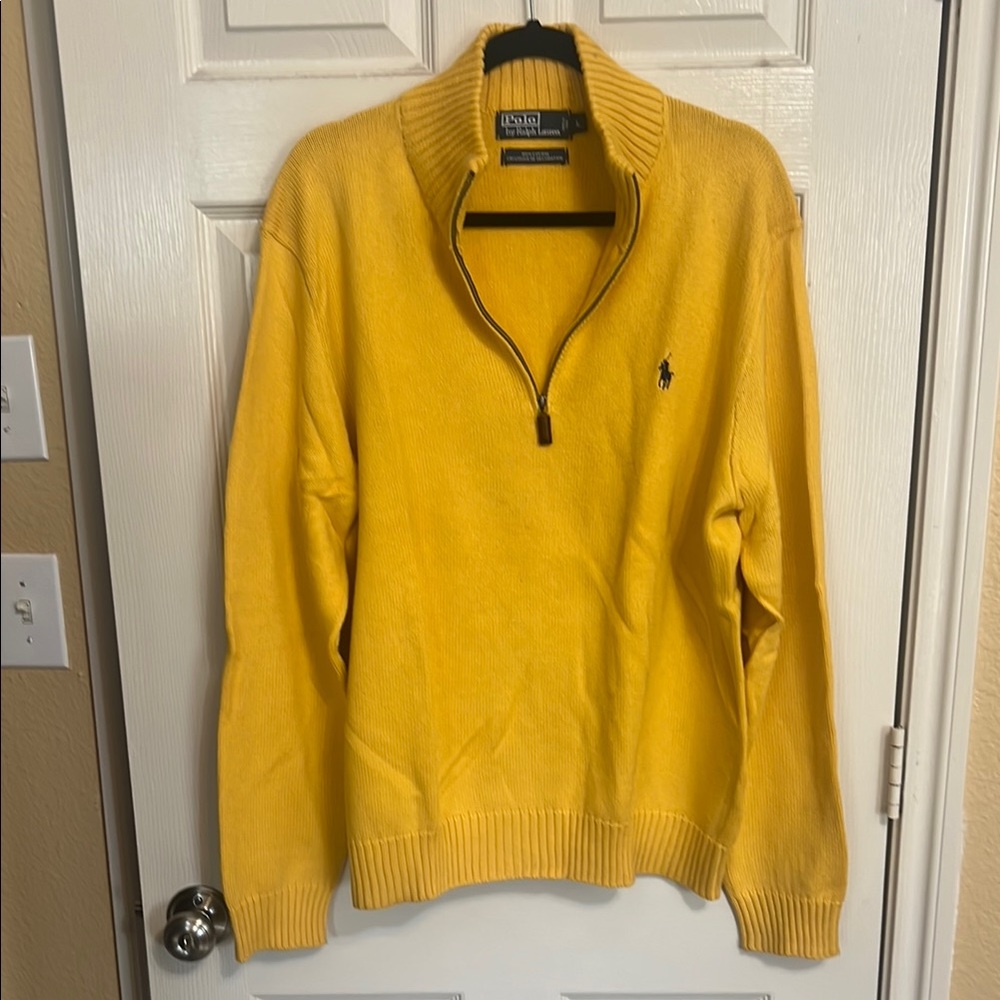 Polo by Ralph Lauren Yellow Zip Up Sweater